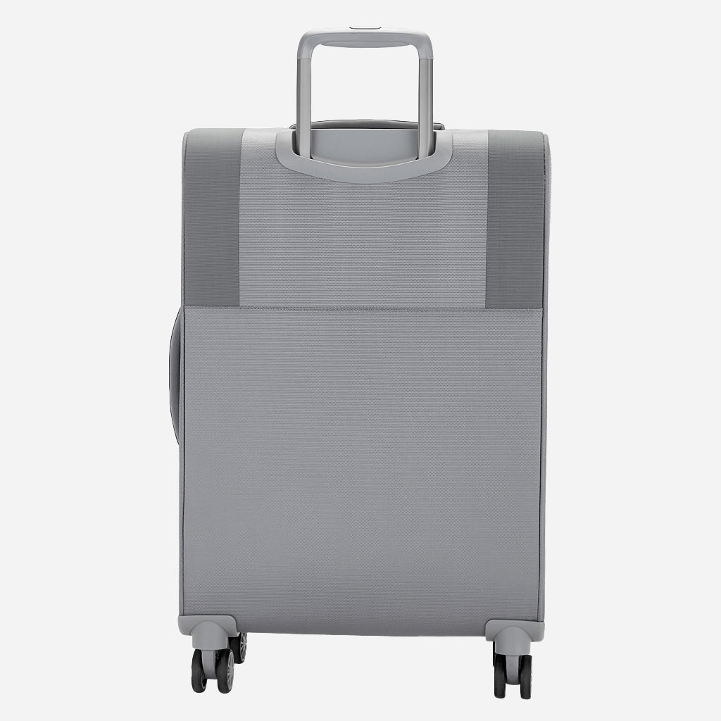 Safari Airpro 40% Lighter Grey Trolley Bag with Dual Wheels, Detailed interiors and Expander