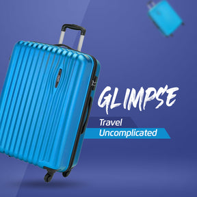 Glimpse hard Luggage combo set (Small and medium) - Electric Blue