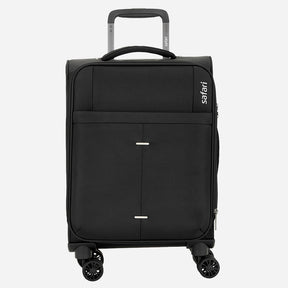 Airpro 40% Lighter Soft Luggage with TSA Lock, Dual Wheels, Detailed interiors and Expander Combo (Small and Medium) - Black