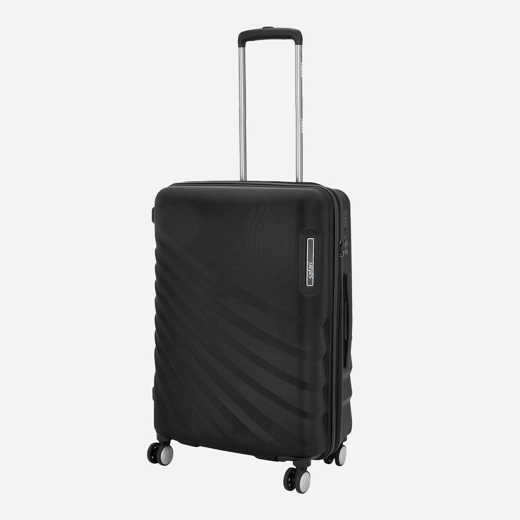 Safari Polaris Black Trolley Bag with TSA Lock