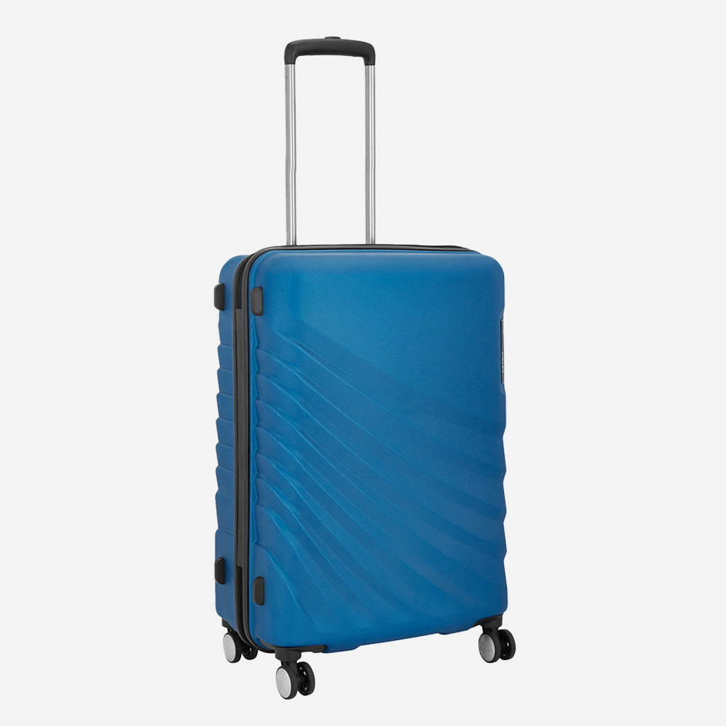 Polaris Hard Luggage Cabin size and Basic Neckpillow - Blue