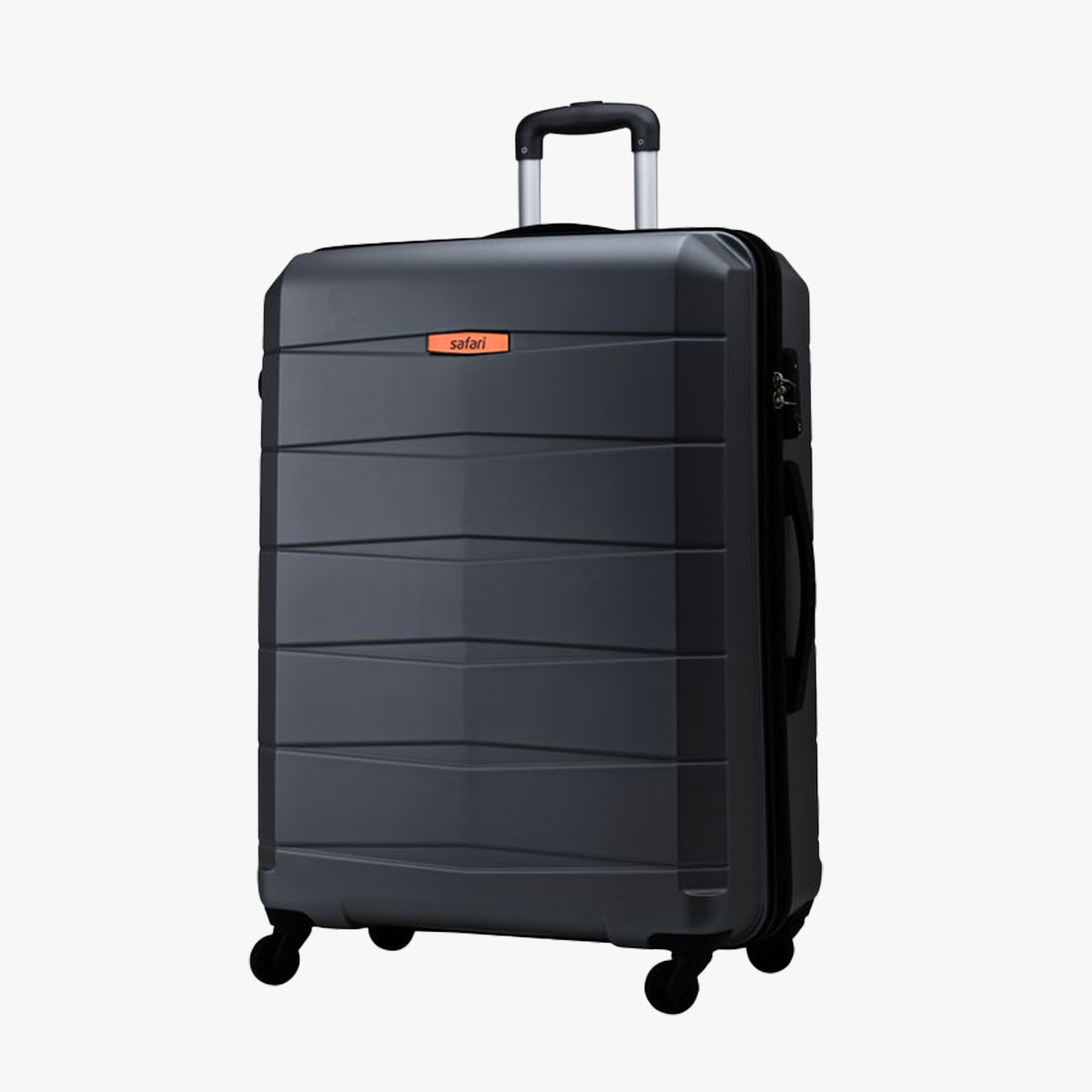Safari Regloss Antiscratch Set of 3 Black Trolley Bags with 360° Wheels