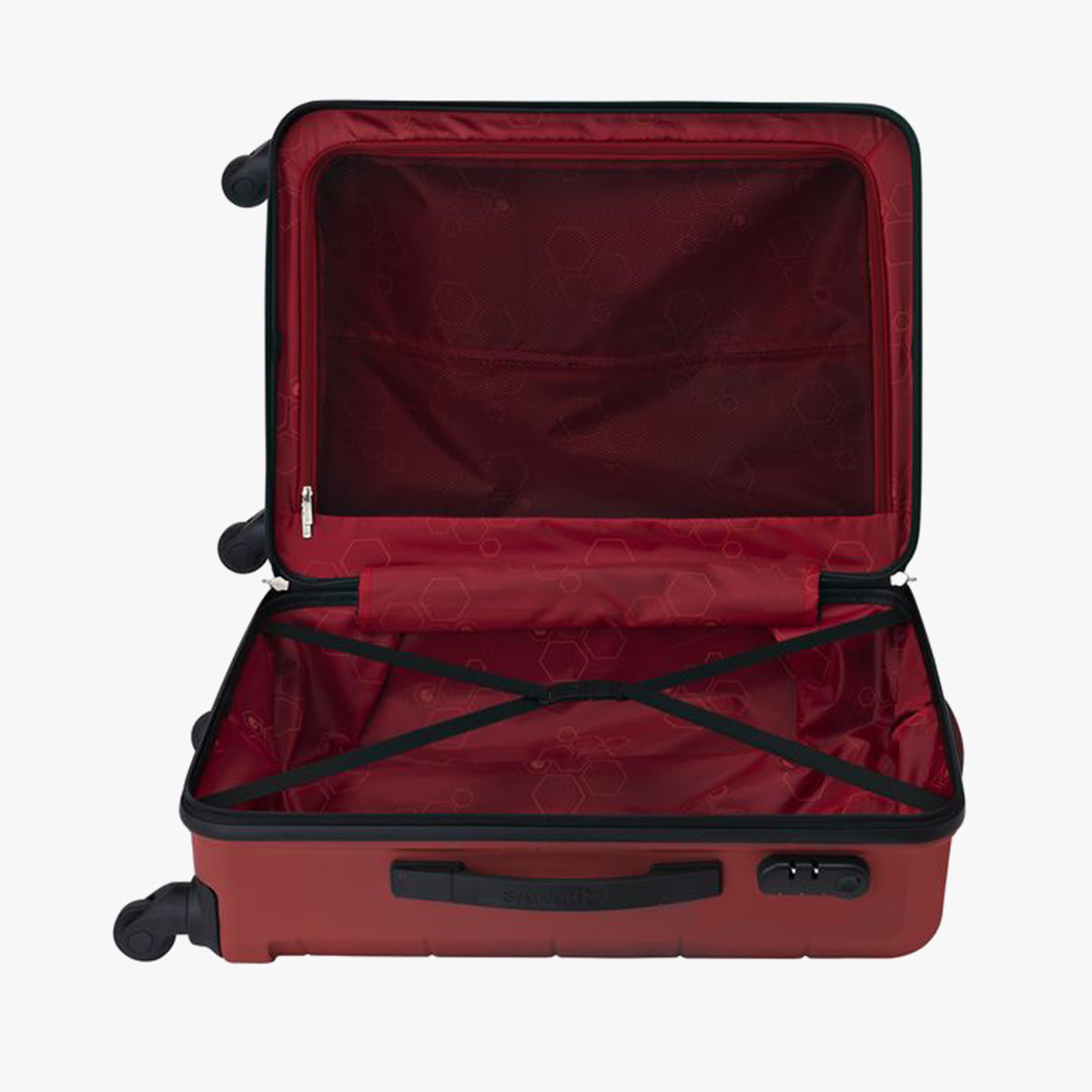 Regloss Antiscratch Hard Luggage Combo Set (Cabin and Medium) - Red