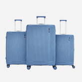 Safari Cooper Blue Trolley Bag with Dual Wheels & Anti-Theft Zipper