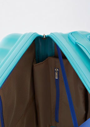 Safari Haze Splash Trolley Bag with TSA Lock, Dual wheels, Side Hooks and Anti-theft Zipper