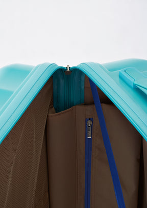 Safari Haze Splash Trolley Bag with TSA Lock, Dual wheels, Side Hooks and Anti-theft Zipper