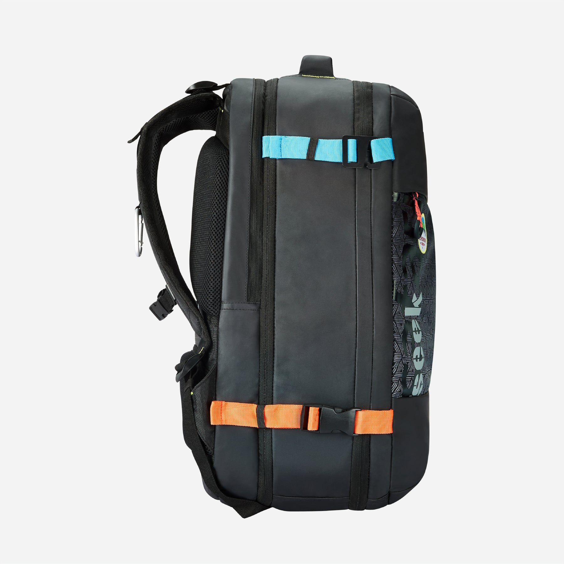 Safari Seek 45L Black Backpack and Curve Neck Pillow Set