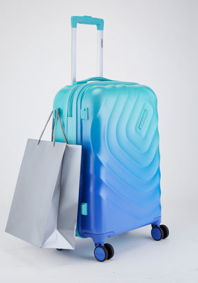 Safari Haze Splash Trolley Bag with TSA Lock, Dual wheels, Side Hooks and Anti-theft Zipper