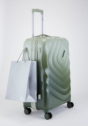 Safari Haze Tropica Trolley Bag with TSA Lock, Dual wheels, Side Hooks and Anti-theft Zipper