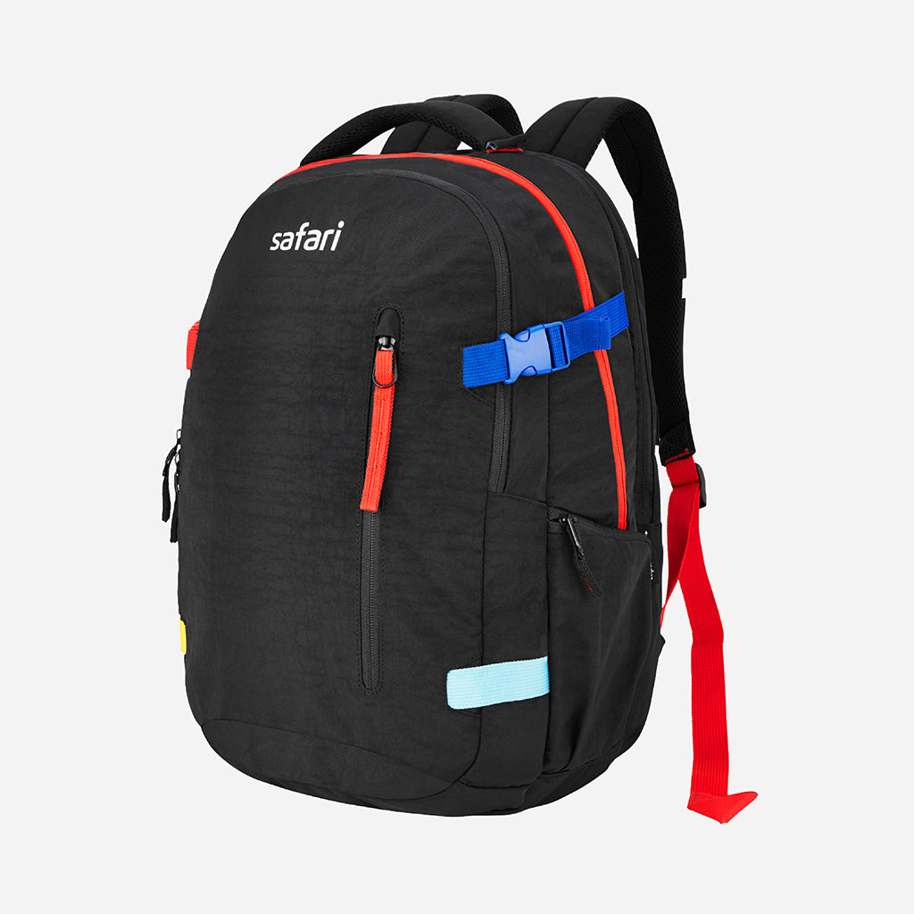 Safari Signature 30L Black Laptop Backpack with Raincover
