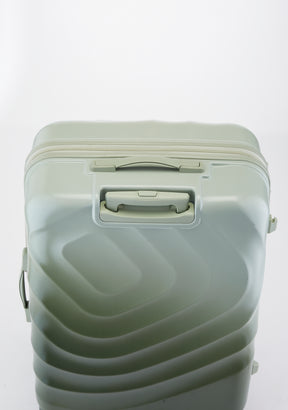 Safari Haze Tropica Trolley Bag with TSA Lock, Dual wheels, Side Hooks and Anti-theft Zipper