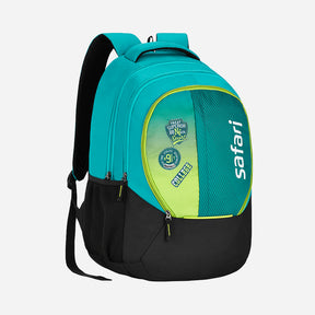 Safari Trio 15 37L Teal School Backpack with Padded Back & Easy Access Pockets