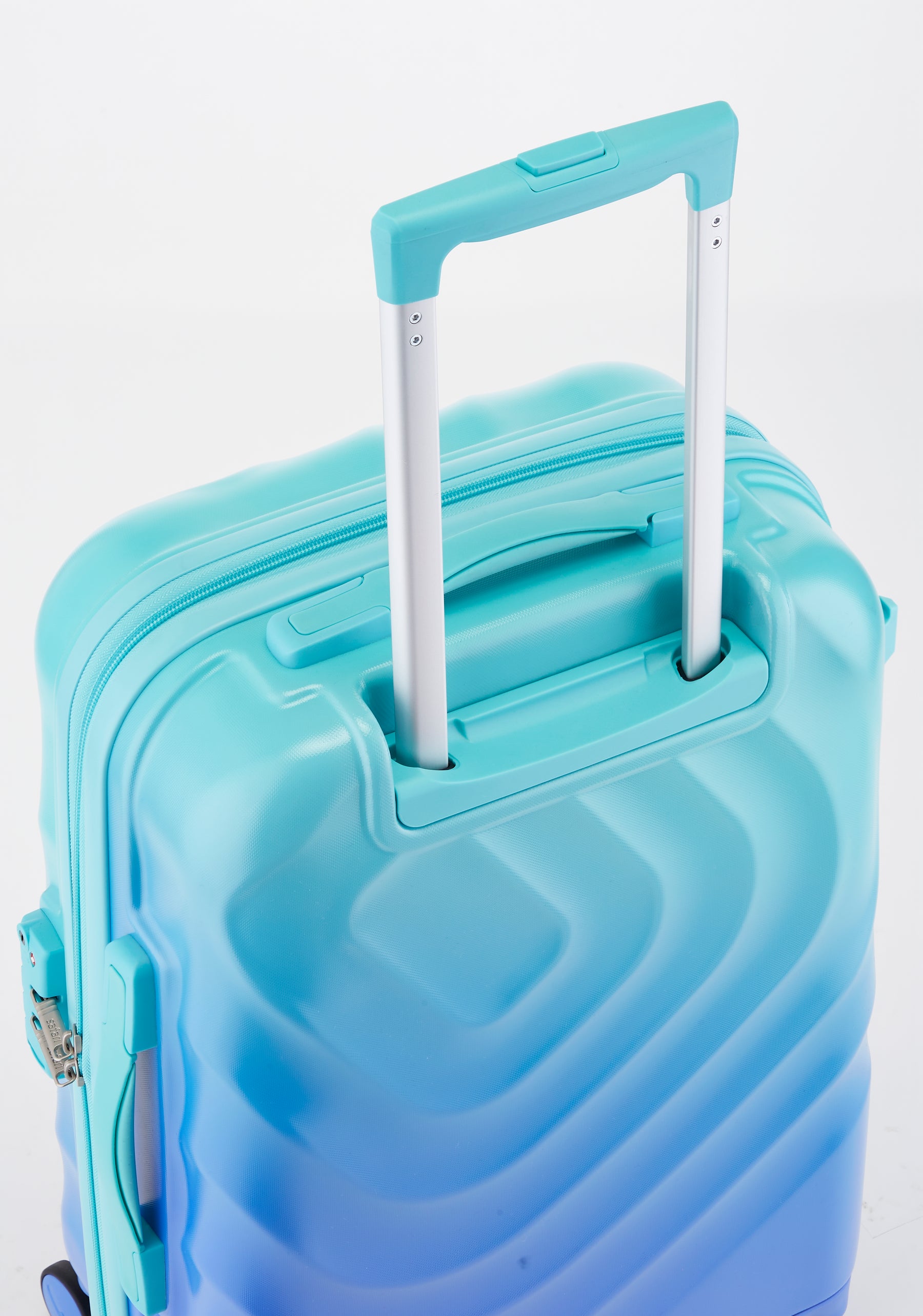 Safari Haze Splash Trolley Bag with TSA Lock, Dual wheels, Side Hooks and Anti-theft Zipper