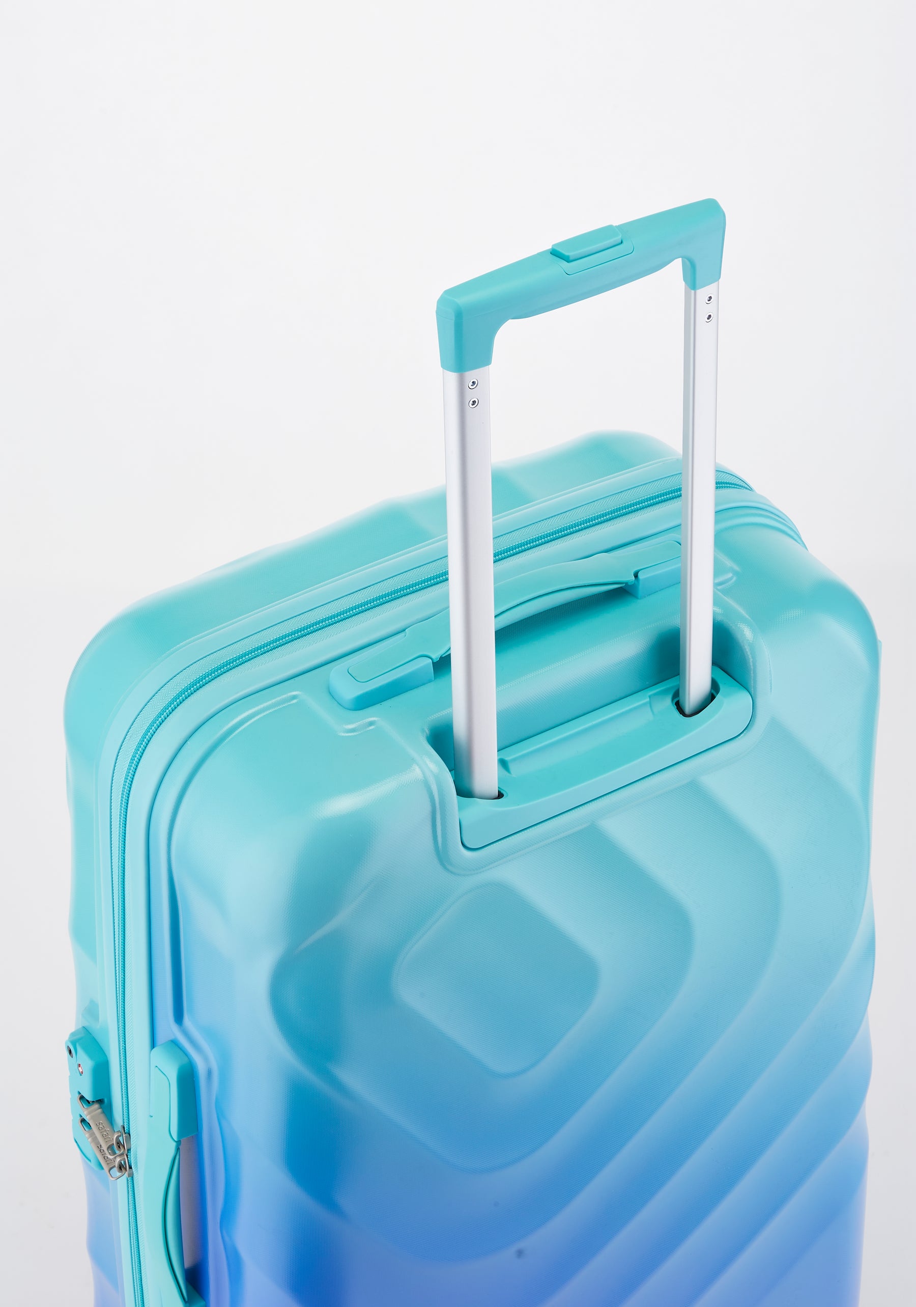 Safari Haze Splash Trolley Bag with TSA Lock, Dual wheels, Side Hooks and Anti-theft Zipper