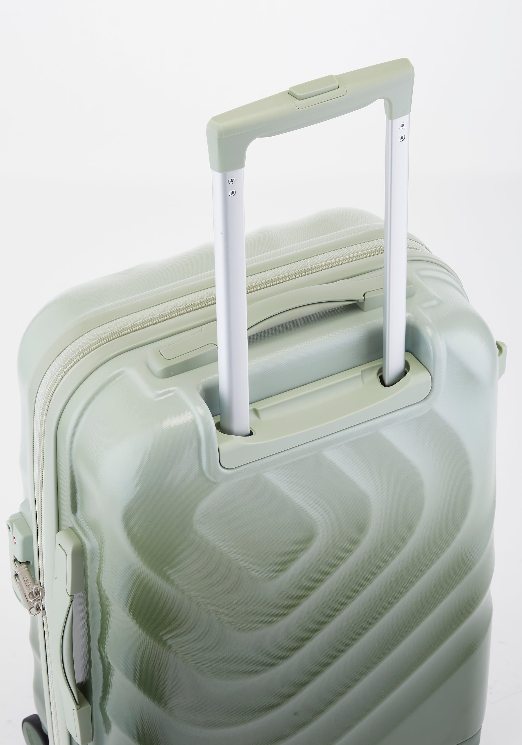 Safari Haze Tropica Trolley Bag with TSA Lock, Dual wheels, Side Hooks and Anti-theft Zipper