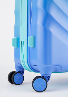 Safari Haze Splash Trolley Bag with TSA Lock, Dual wheels, Side Hooks and Anti-theft Zipper