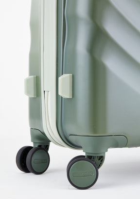 Safari Haze Tropica Trolley Bag with TSA Lock, Dual wheels, Side Hooks and Anti-theft Zipper