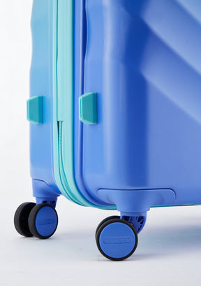 Safari Haze Splash Trolley Bag with TSA Lock, Dual wheels, Side Hooks and Anti-theft Zipper