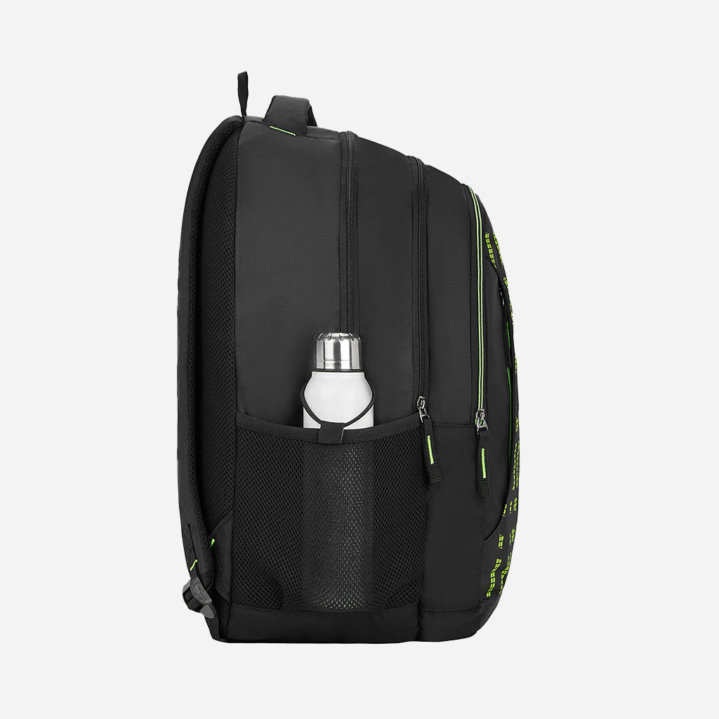 Safari Wing 14 37L Black School Backpack with Pencil Pouch