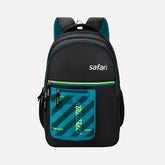 Safari Wing 15 37L Black School Backpack with Pencil Pouch