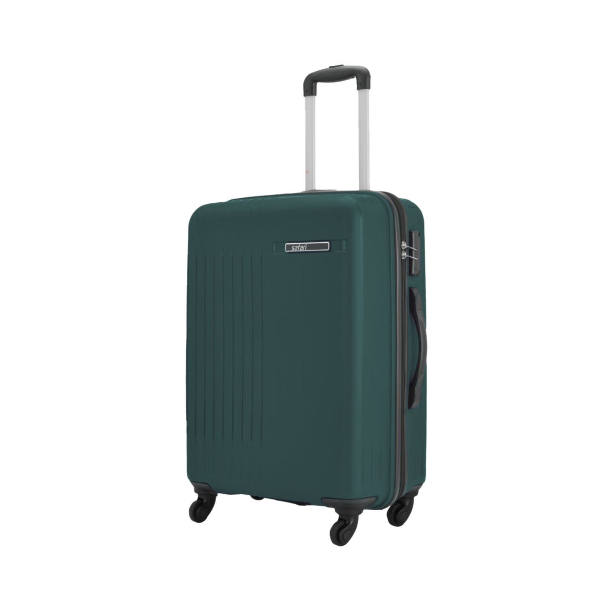 Safari Rove Dusk Green Trolley Bag with Fixed combination lock