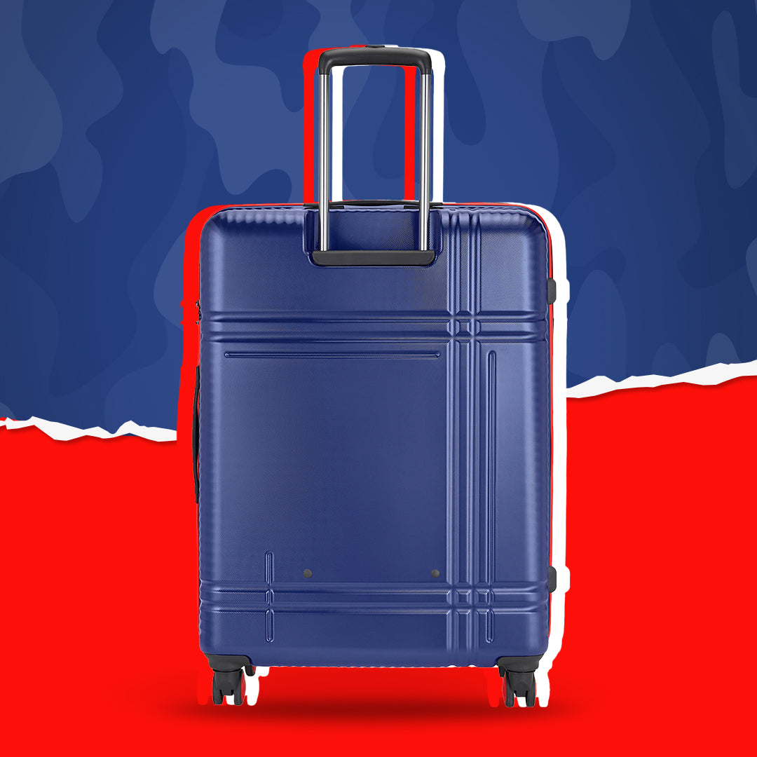 Zany Hard Luggage with TSA lock and Dual Wheels - Blue