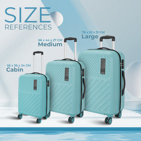Safari Zodiac Spearmint Trolley Bag with Dual Wheels