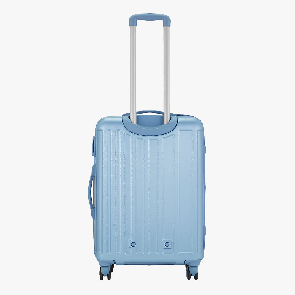 Linea Hard Luggage With Dual Wheels and Detailed Interiors - Pearl Blue