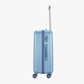 Linea Hard Luggage With Dual Wheels and Detailed Interiors - Pearl Blue