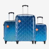 Safari Mosaic Ombre Set of 3 Printed Trolley Bags with 360° Wheels