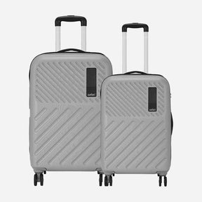 Zodiac Hard Luggage Combo Set (Cabin and Medium) - Silver