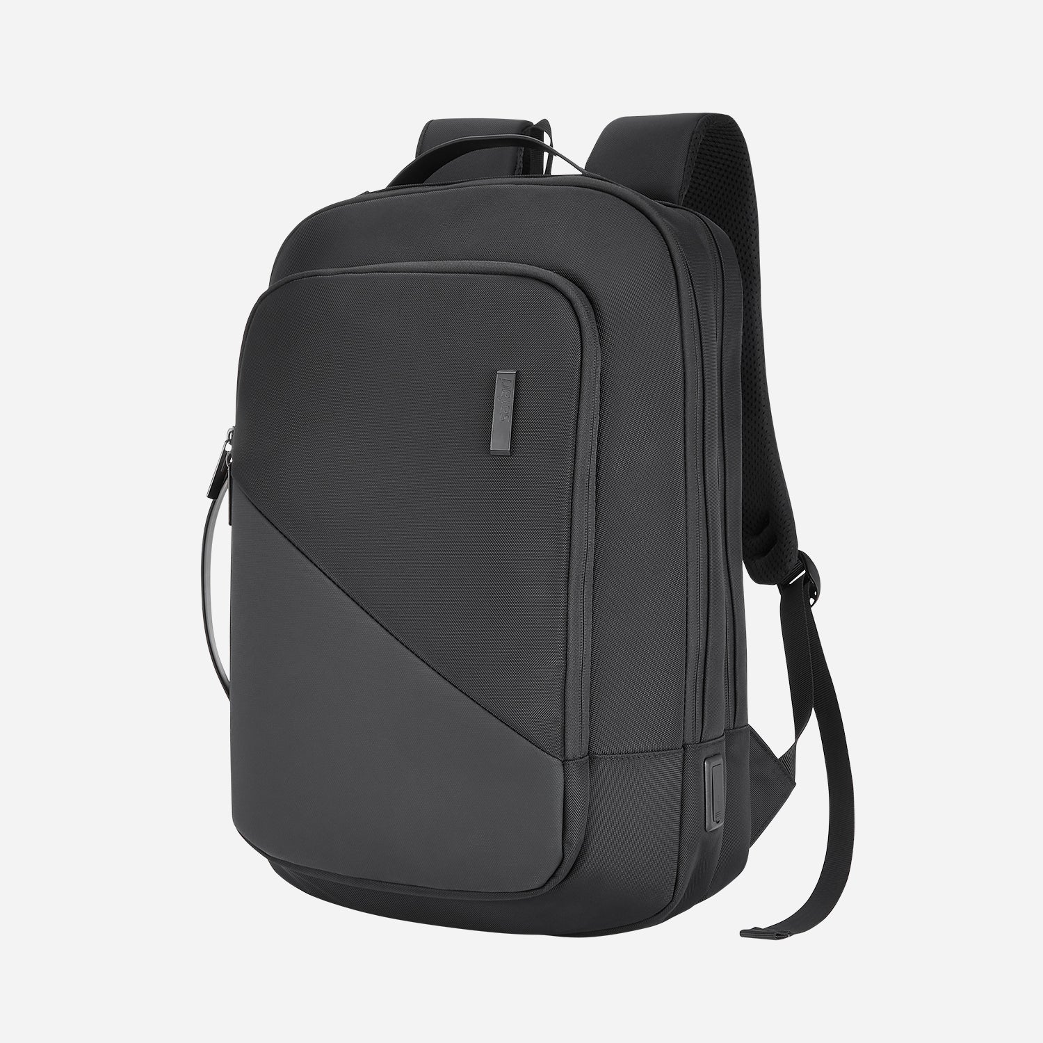 Safari Sage 19L Black Formal Backpack with USB Port, Premium Fabric, Multiple Handles and Sunglass Loop