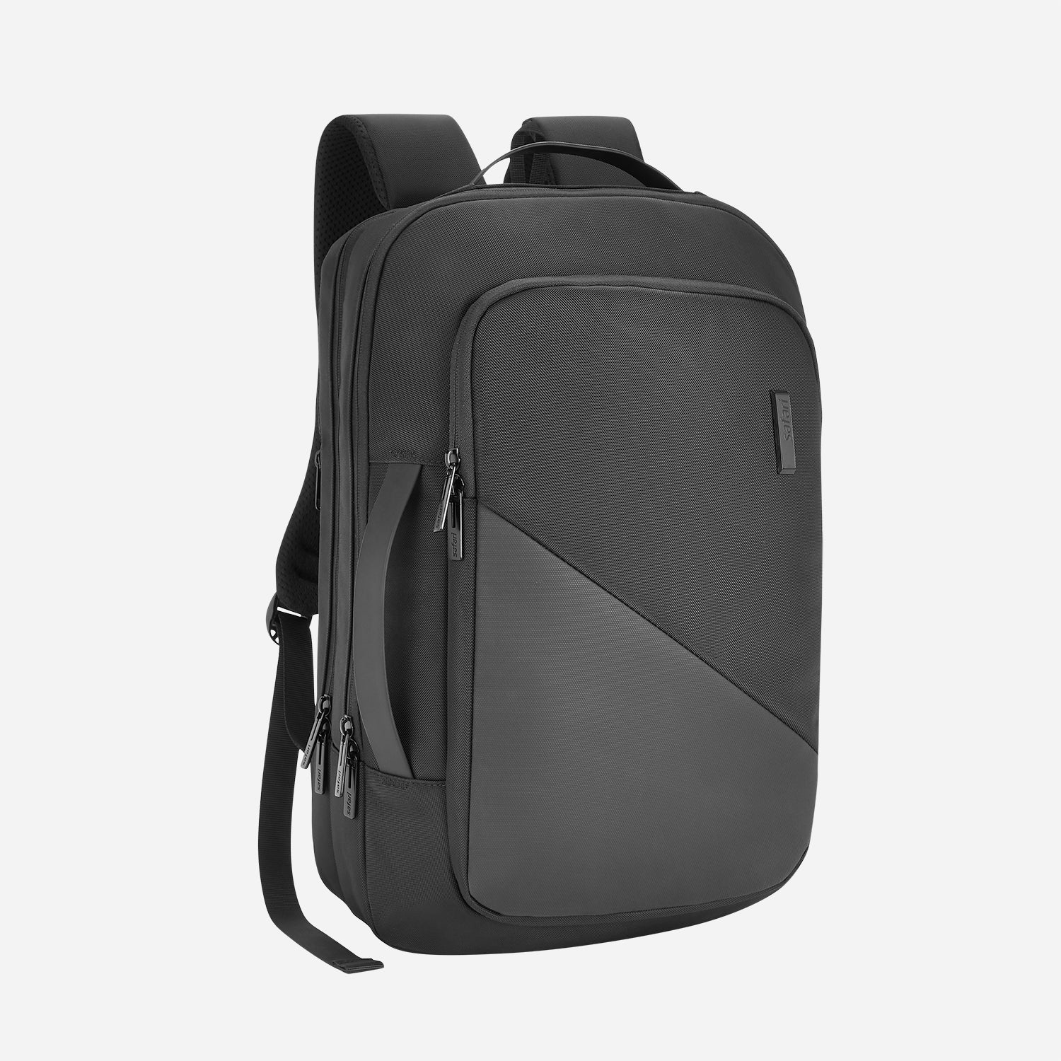 Safari Sage 19L Black Formal Backpack with USB Port, Premium Fabric, Multiple Handles and Sunglass Loop