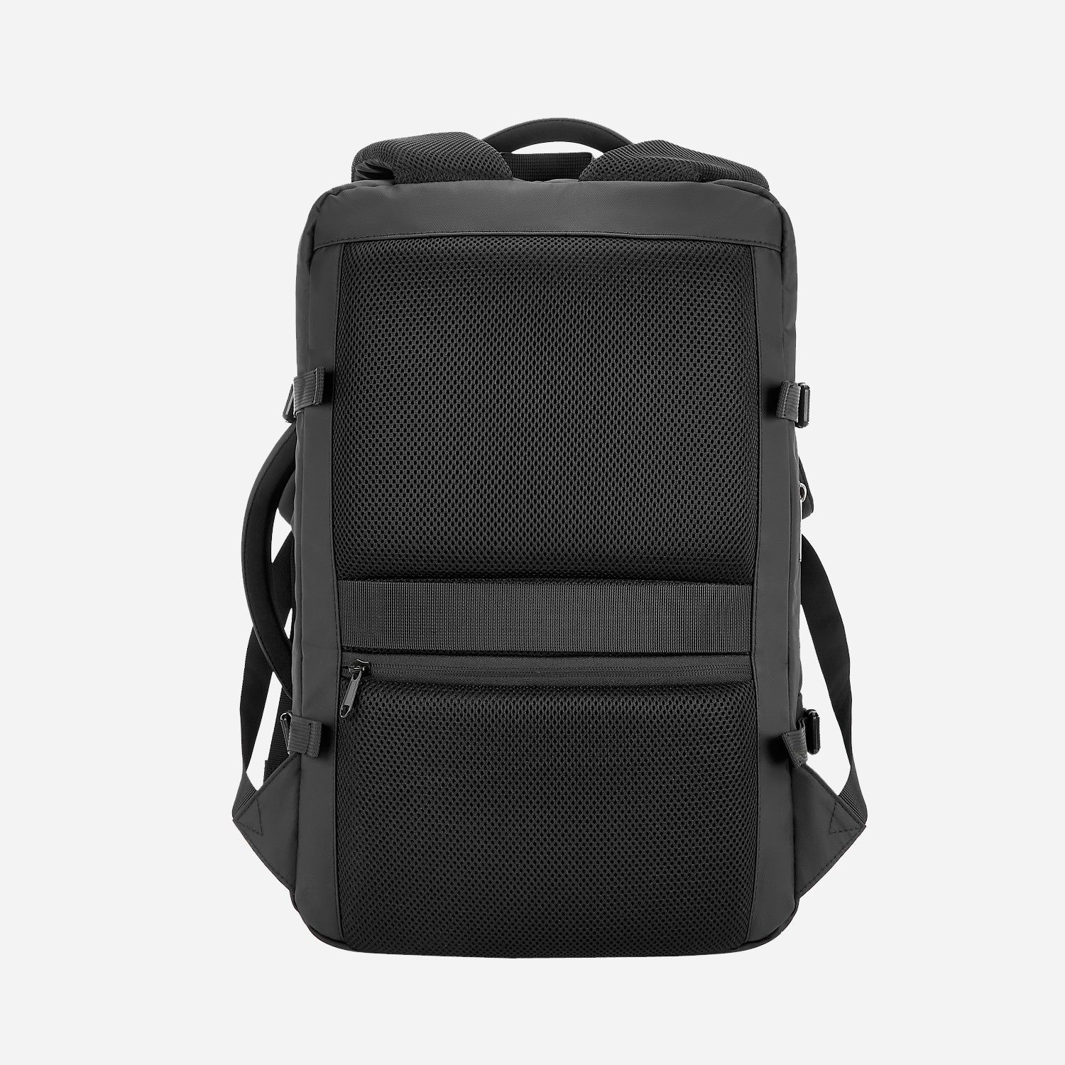 Safari Zeus 33L Black Formal Backpack Suitcase with Two Way Handle, Luggage Style Packing and Compression Straps