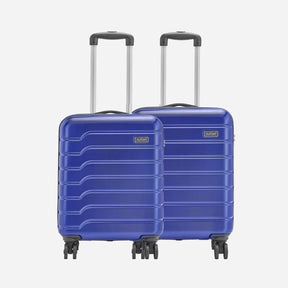 Ozone Hard Luggage Combo Set (Cabin and Medium) - Metallic Blue