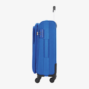 Avenue Anti Theft Soft luggage with Expander, Securi Zipper and Quick Access Pocket - Blue