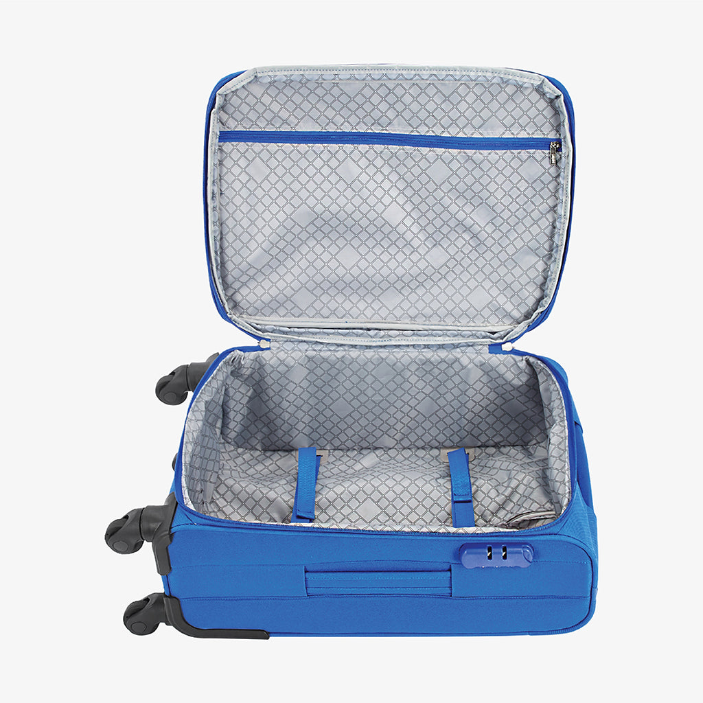 Safari Avenue Blue Trolley Bag with Expander & 360° Wheels