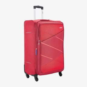 Avenue Anti Theft Soft luggage with Expander, Securi Zipper and Quick Access Pocket - Red