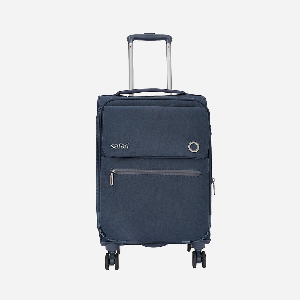 Bristol Soft Luggage with TSA lock, Dual wheels and USB charging Port - Blue
