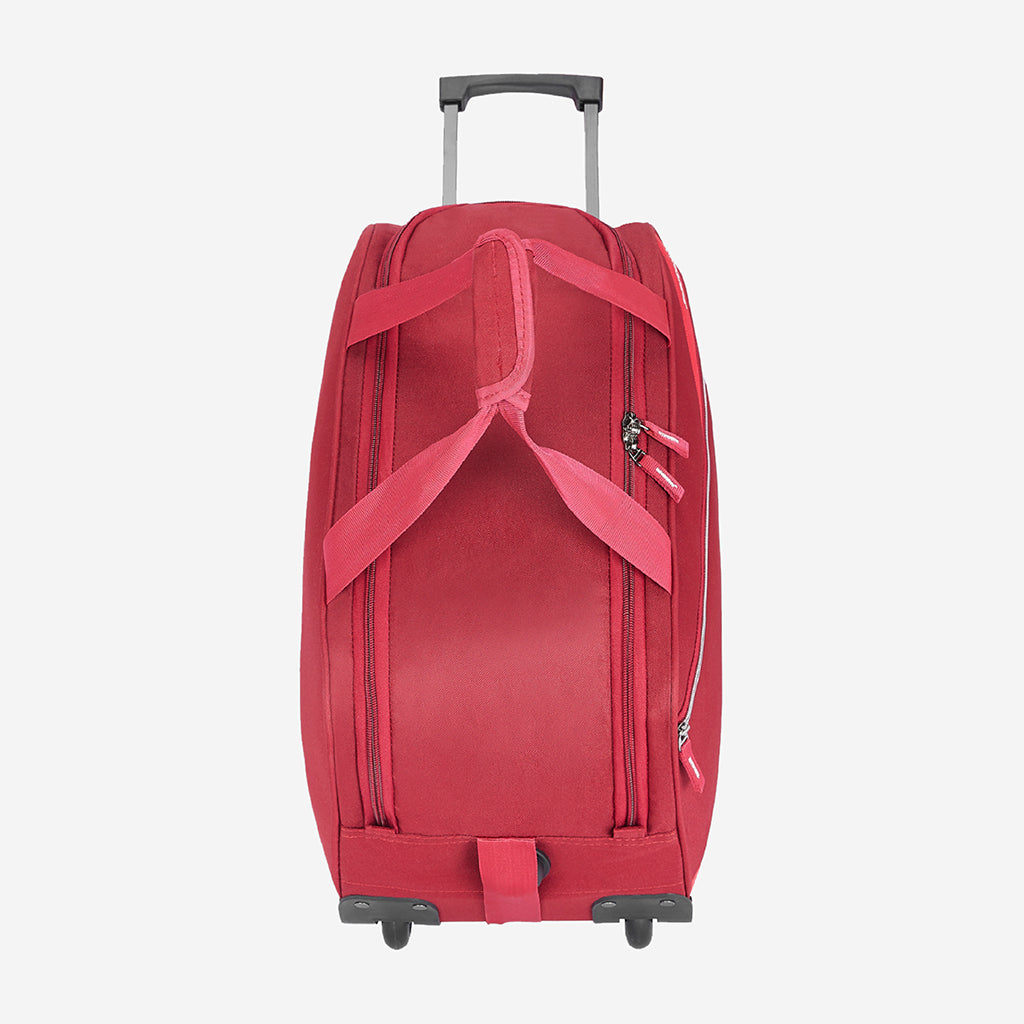 Safari Red Buzz Rolling Duffle Bag With Wheels