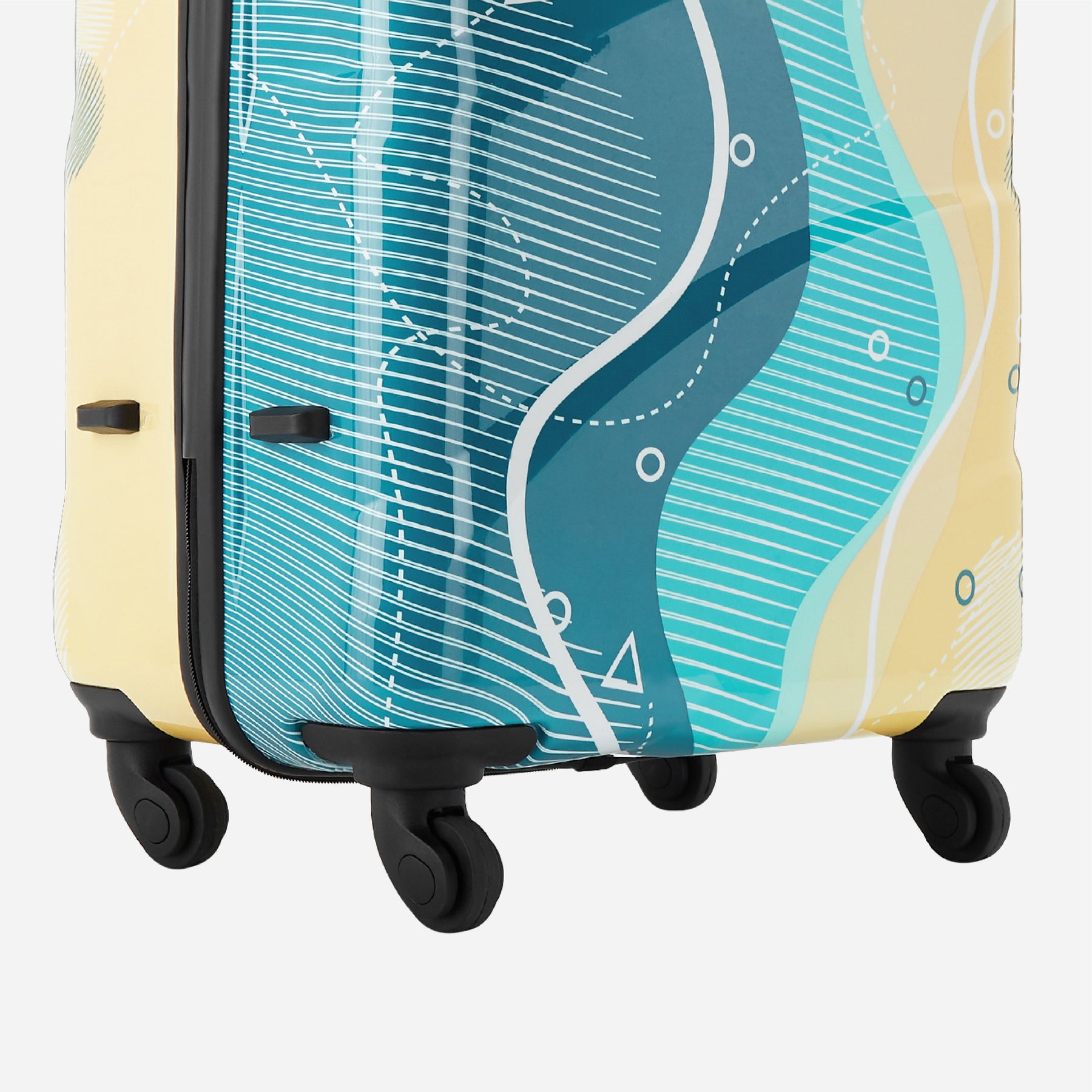 Safari Pentagon Polypropylene 65 cms Cyan Hardsided Medium Check-in Luggage,  4 Wheel Trolley Bag for Travel, Cyan, Basic: Buy Online at Best Price in  UAE - Amazon.ae