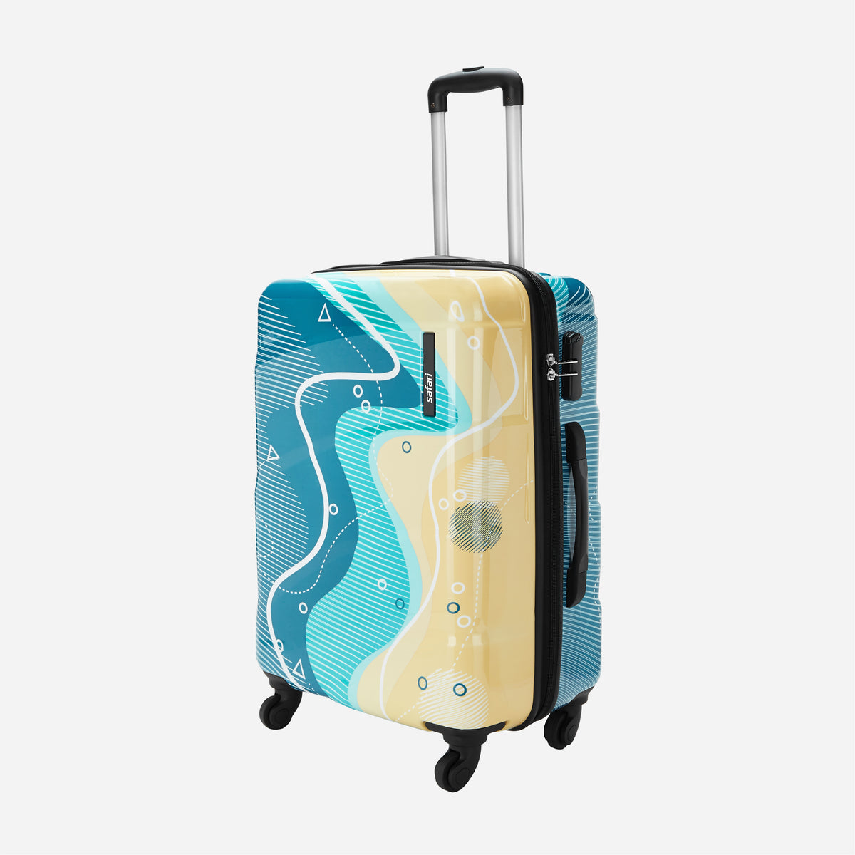 Printed suitcase online sales