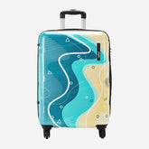 Safari Coastline Printed Trolley Bag with Anti Theft Zipper