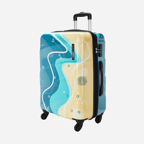 Safari Coastline Printed Trolley Bag with Anti Theft Zipper