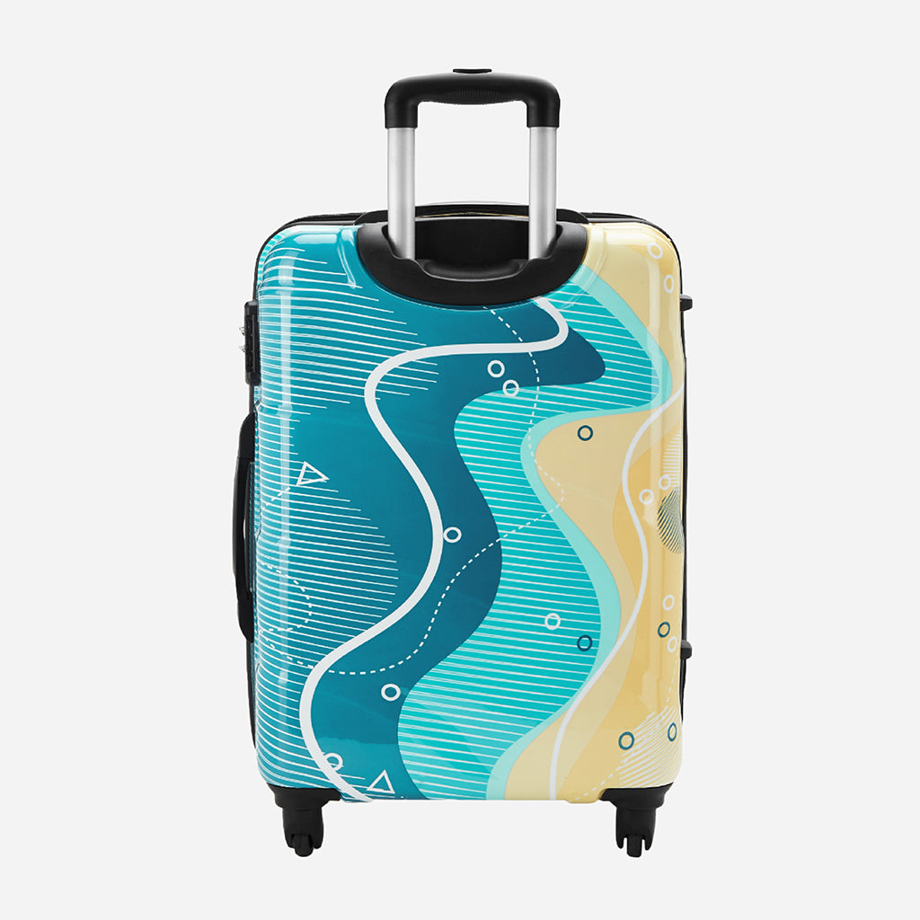 Safari Coastline Set of 3 Printed Trolley Bags with 360° Wheels