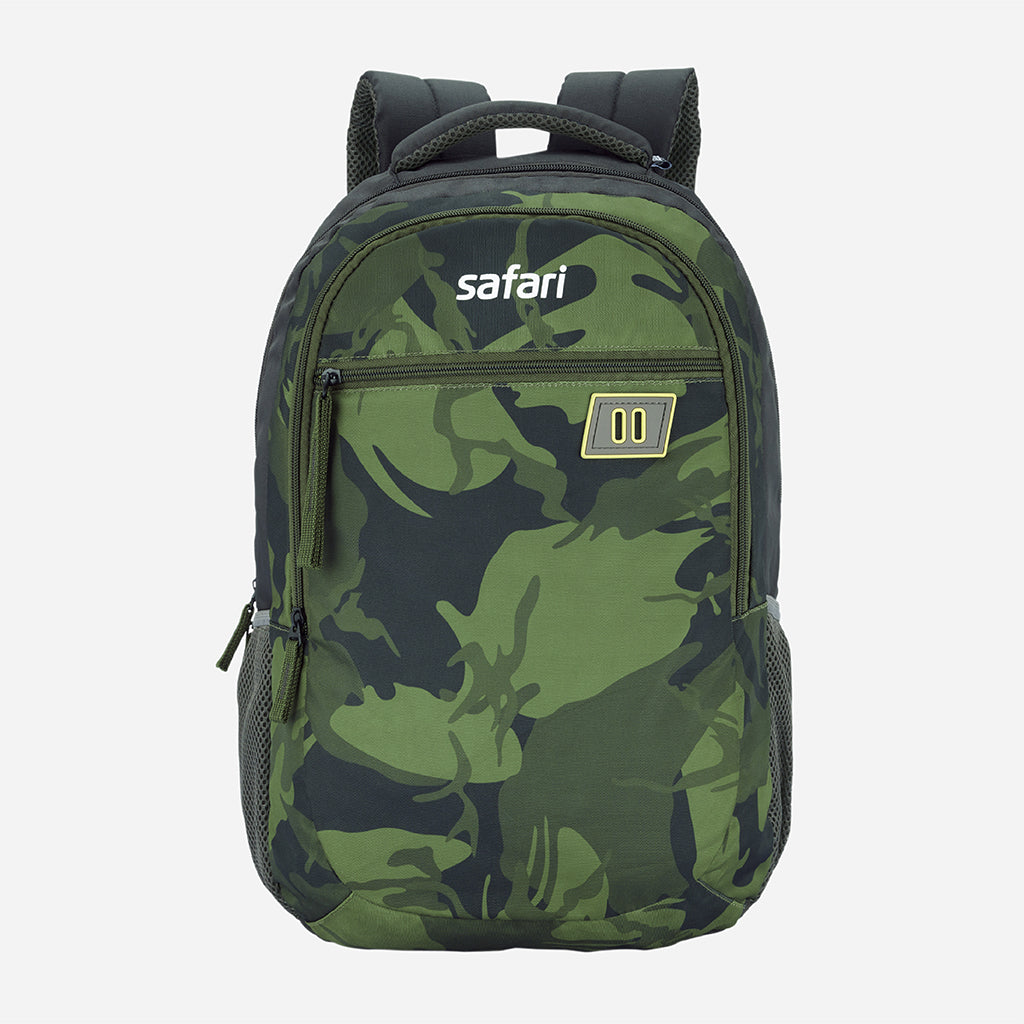 Safari Combat 29L Green Laptop Backpack with Easy Access Pocket