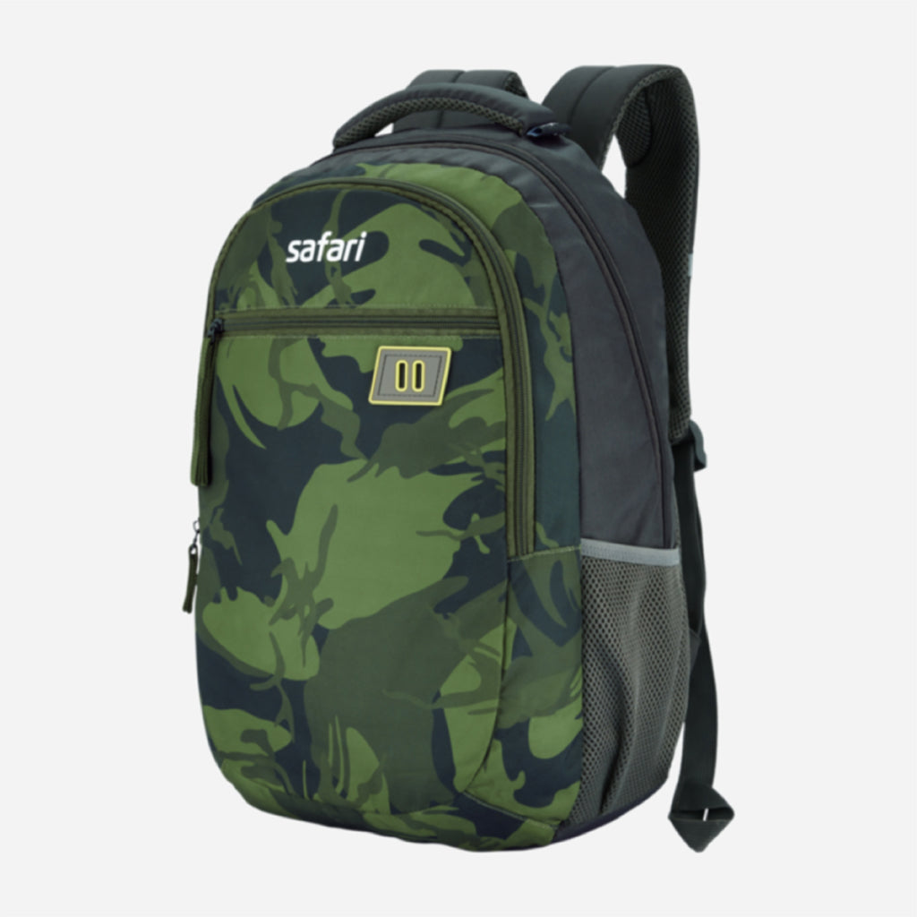 Safari Combat 29L Green Laptop Backpack with Easy Access Pocket