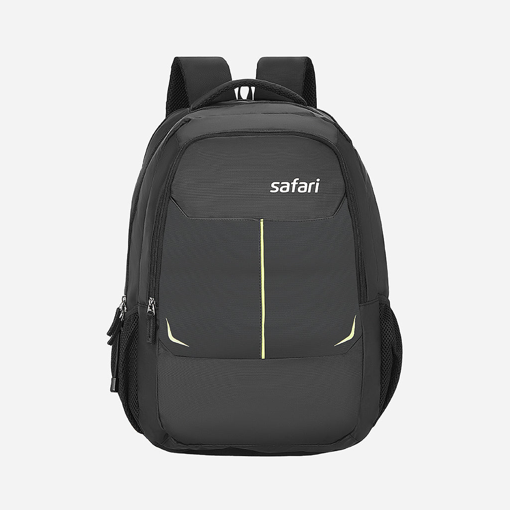 Safari Delta Plus 3 36L Black Backpack with Rain cover and Easy Access Pockets