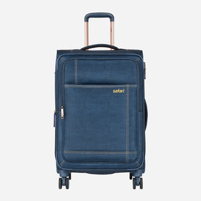 Denim Plus Medium Soft Luggage and Business Trolley Combo