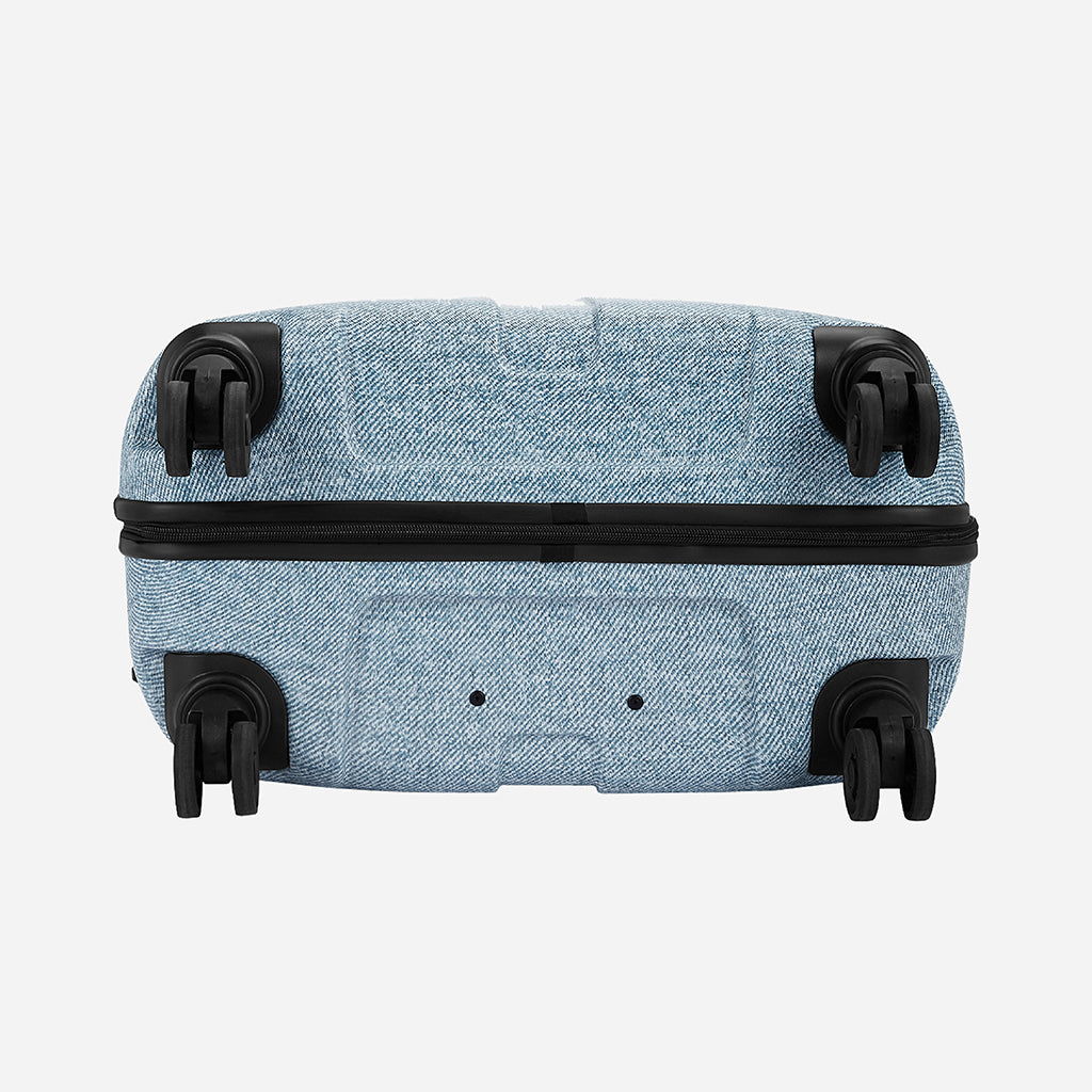 Safari Denim Pro Blue Trolley Bag with Dual Wheels